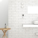 Gạch thẻ 68x280mm trắng bóng gợn H0068H