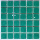 Gạch Mosaic gốm rạn đơn xanh ngọc 48x48mm mã  IID55434