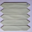 Gạch thẻ mũi tên màu xám nhạt mờ 75x300mm