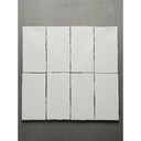 Gạch thẻ trang trí lượn sóng trắng mờ cạnh KT 75x150mm M751500LY