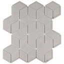 Gạch mosaic hình thoi màu xám KT 48x43mm mã EO51508