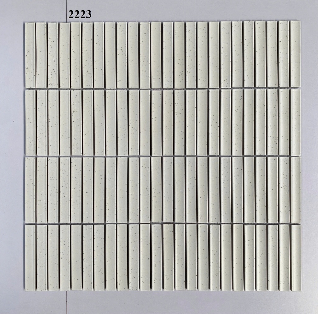 Gạch Mosaic que trắng size 22x145mm mã MHT 2201