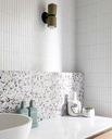 Gạch mosaic que trắng size 22x145mm mã 2201