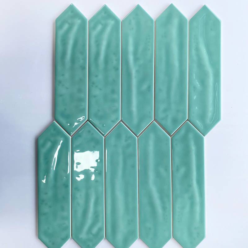 Gạch thẻ mũi tên 75x300mm xanh lá nhạt -  M75306J-1