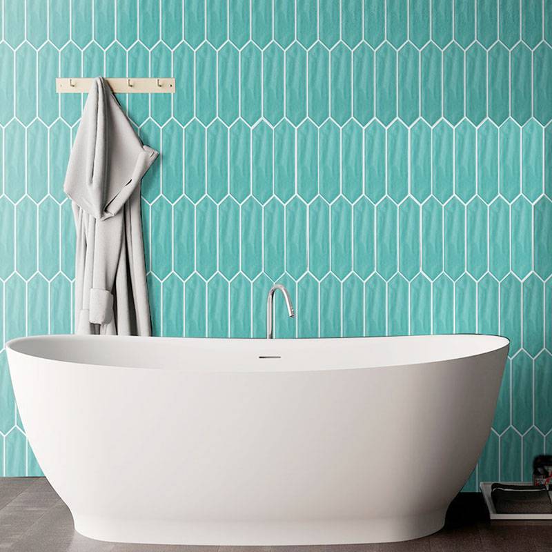 Gạch thẻ mũi tên 75x300mm xanh lá nhạt -  M75306J-1