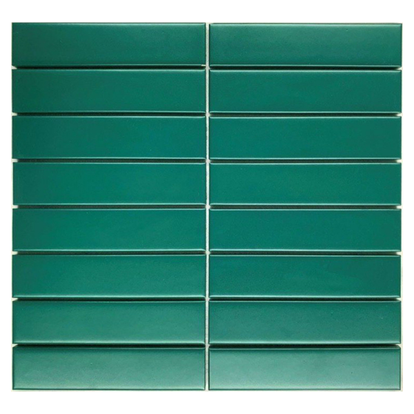 Gạch Mosaic que xanh lá đậm mờ DS303(Y33F811)