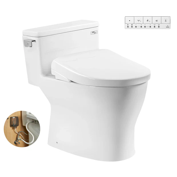 [DSC-MS188VKW23] Bàn cầu 1 khối kèm nắp rửa điện tử WASHLET dòng S7 – TCF47360GAA MS188VKW23#XW