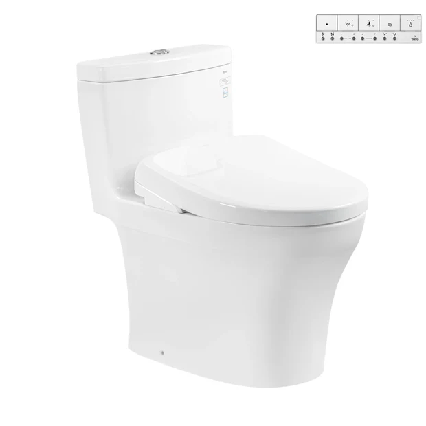 [DSC-MS889CDRW23] Bàn cầu 1 khối kèm nắp rửa điện tử WASHLET dòng S7 – TCF47360GAA MS889CDRW23#XW