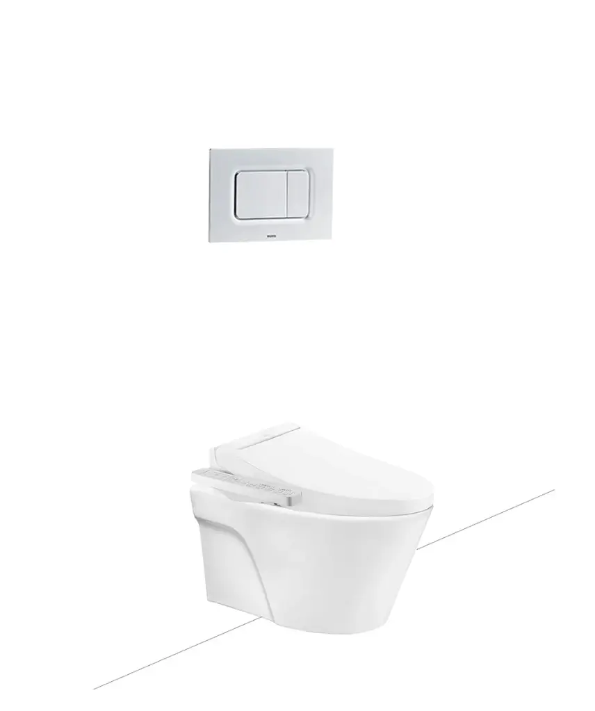 [DSC-CW822RA_TCF23410AAA_WH172A] Bàn cầu treo tường kèm nắp rửa điện tử WASHLET C2 CW822RA_TCF23410AAA_WH172A