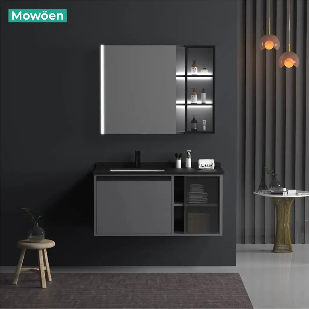 [DSC-MW6635B-100] Bộ tủ chậu cao cấp Mowoen MW6635B-100
