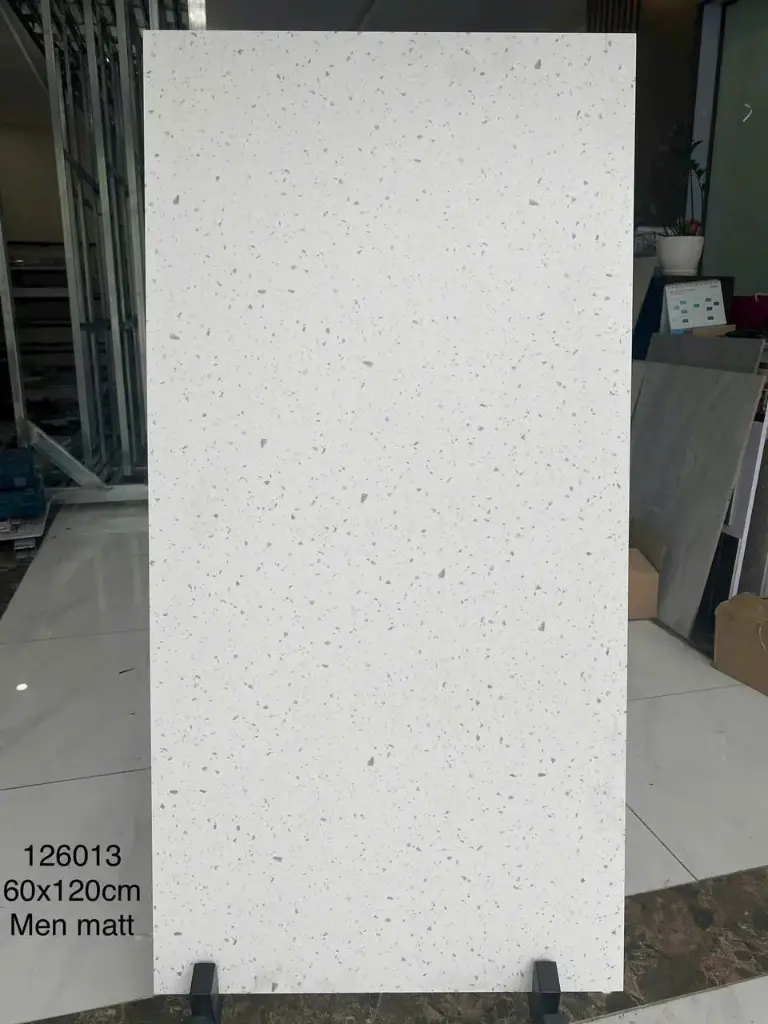 [DSC-126013] Gạch Terrazzo TQ, KT 600x1200 mm Xương Porcelain mờ phẳng Mã 126013,1h/1,44m/2v