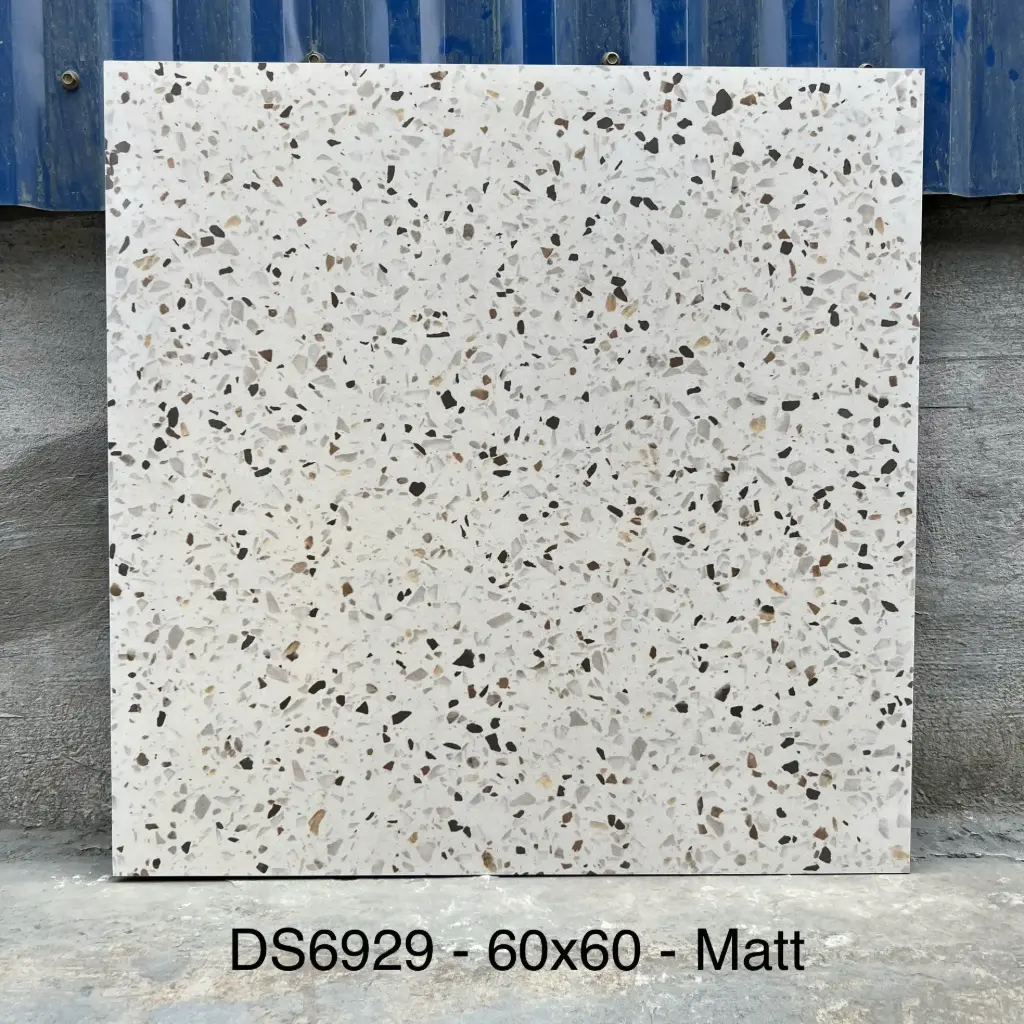 [DSC-DS66029] Gạch Terrazzo TQ, KT 600x600mm, Xương Porcelain mặt mờ mã DS66029 (6929),1h/1,44m/4v