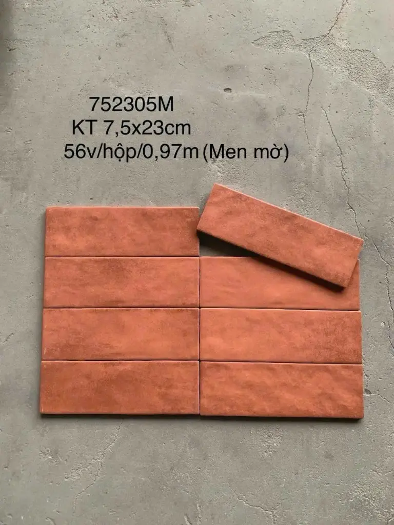 [DSC-LAN752305M] Gạch Thẻ Cao Cấp Lượn Mặt Men Matt Mã LAN752305M (1h/0.97m/56v/17.5kg)