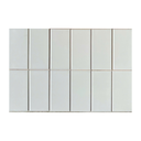 Gạch thẻ Việt Nam  KT 75x150mm xám lạnh mờ phẳng loại 1 mã GR0306M