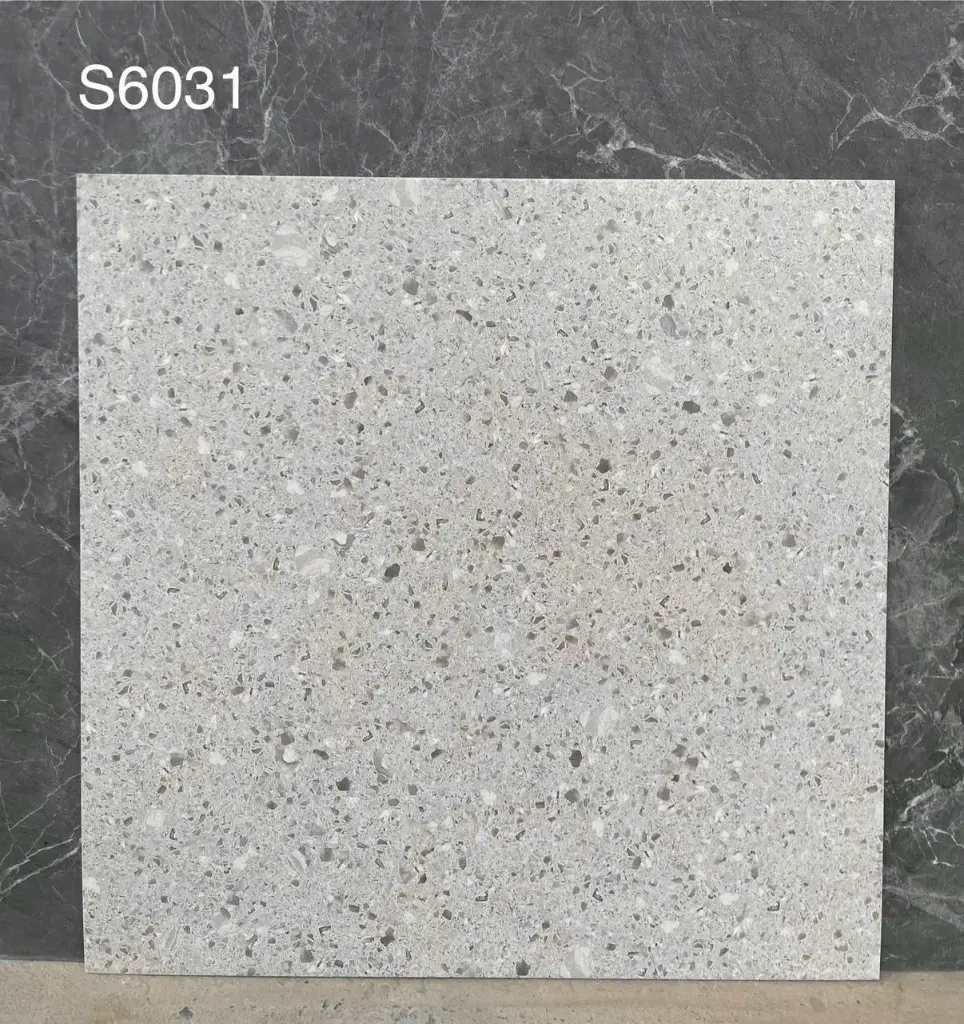 [DSC-6031] Gạch terrazzo TQ, KT 600x600mm porcelain mặt mờ mã 6031 (67055)