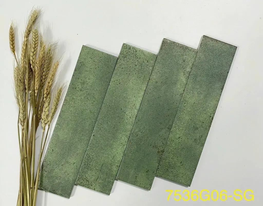 [DSC-MD75306G06] Gạch thẻ Porcelain mờ phẳng ánh kim KT 75x300 mm mã MD7536G06-SG