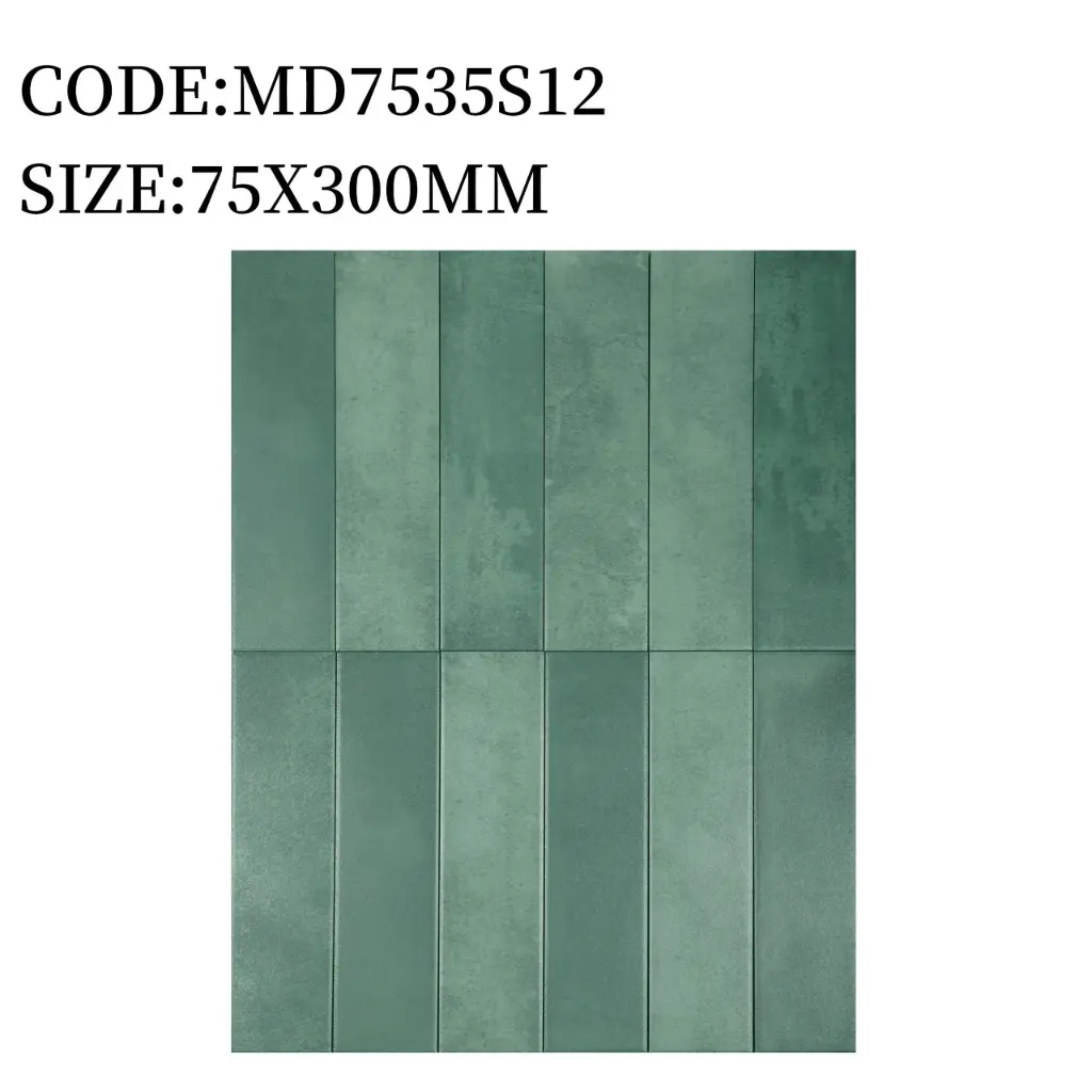 [DSC-MD7535S12] Gạch thẻ TQ, KT 75x300 mm Xương porcelain mặt mờ mã MD7535S12 (1h/1m/44v/19.5kg)