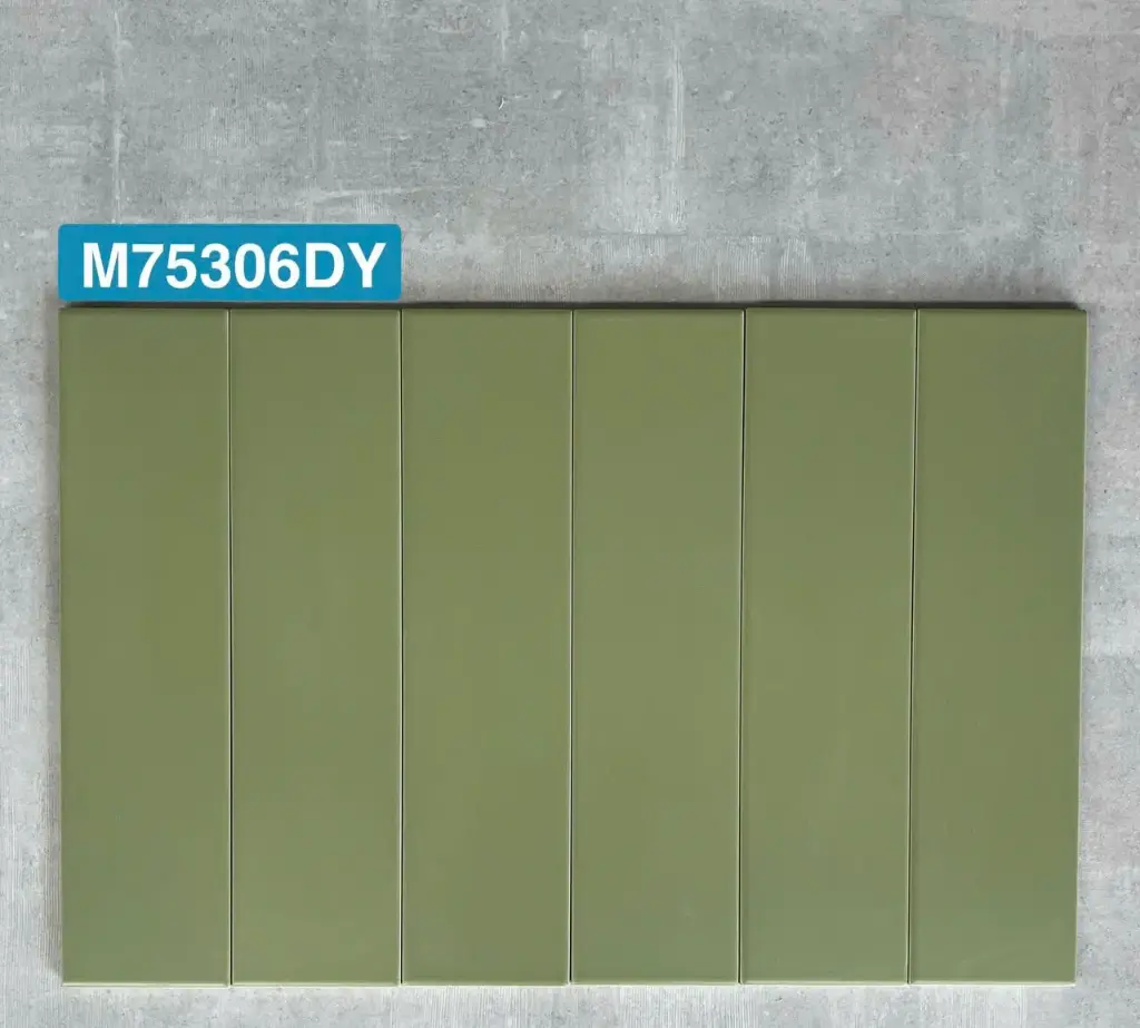 [DSC-M75306DY] Gạch thẻ xanh matt KT 75x300 mm mã M75306DY