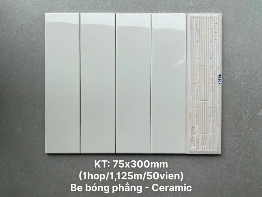 [DSC-PSTA75301] Gạch thẻ xương bóng phẳng KT 75x300mm PSTA75301 (2719A) (1h/1.125m/50v)
