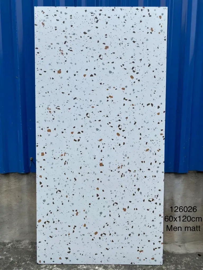 [DSC-126026] GạchTerrazzo TQ, KT 600x1200 mm Xương Porcelain mờ phẳng mã 126026