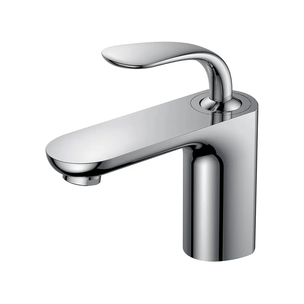 [DSC-DK1022141] Vòi lavabo 1 lỗ nóng lạnh thân cao hai đường nước+ dây cấp nước mã DK1022141