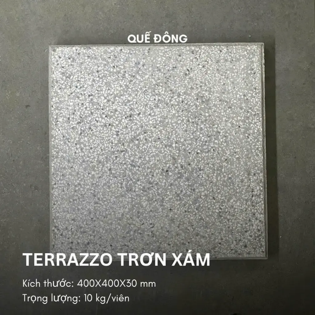 [DSC-Terrazzo trơn xám] Gạch Terrazzo trơn xám KT 40x40 cm