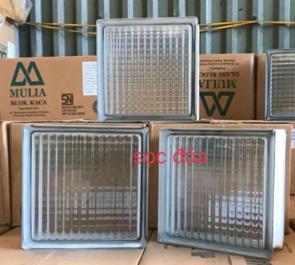 [DSC-Sọc Đũa] Gạch kính sọc đũa 190x190x80 cm