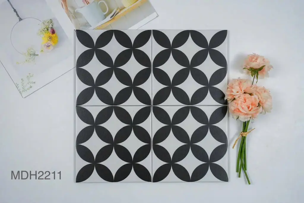 [DSC-MDH2211] Gạch bông TQ, KT 200x200 mm, Xương Porcelain mặt mờ mã MDH2211