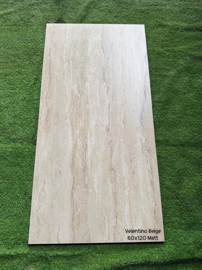 [Velentino Beige] Gạch ấn độ Travertine 600x1200mm mã Velentino Beige