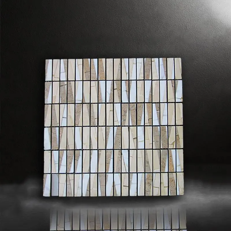 [DSC-MC025] Gạch lát mosaic đá cẩm thạch tự nhiên đánh bóng size 305x305mm mã MC025