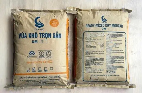 [DSC-CTA-DM3] Vữa khô trộn sẵn Bao 50kg CTA-DM3 (M100 MPA)