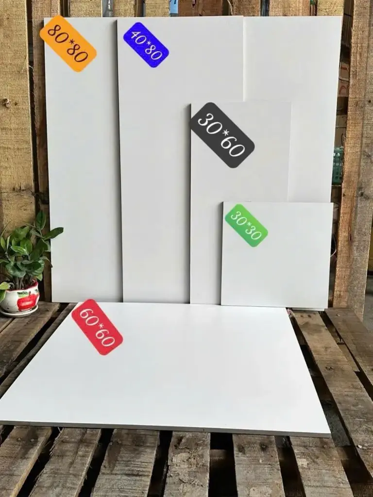 [DSC-60-white American] Gạch lát sàn trắng mờ, Kt 600x600mm, Mã 60-white American
