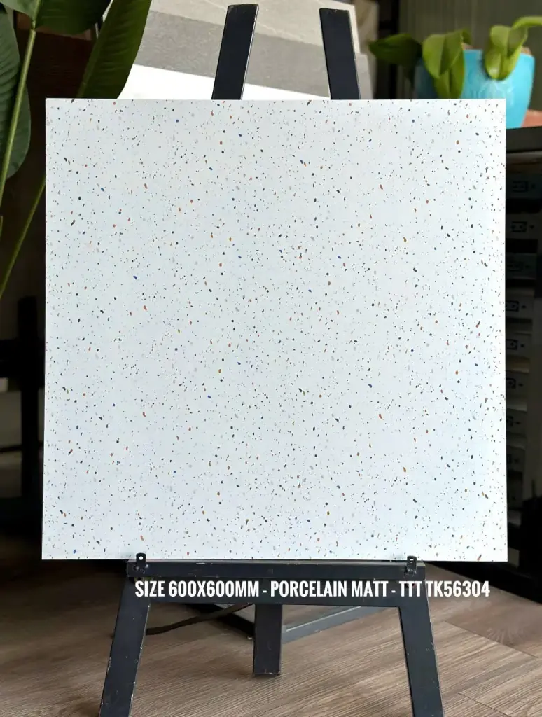 [DSC_56304] Gạch Terrazzo, KT 600x600mm Xương Porcelain mờ phẳng mã 56304