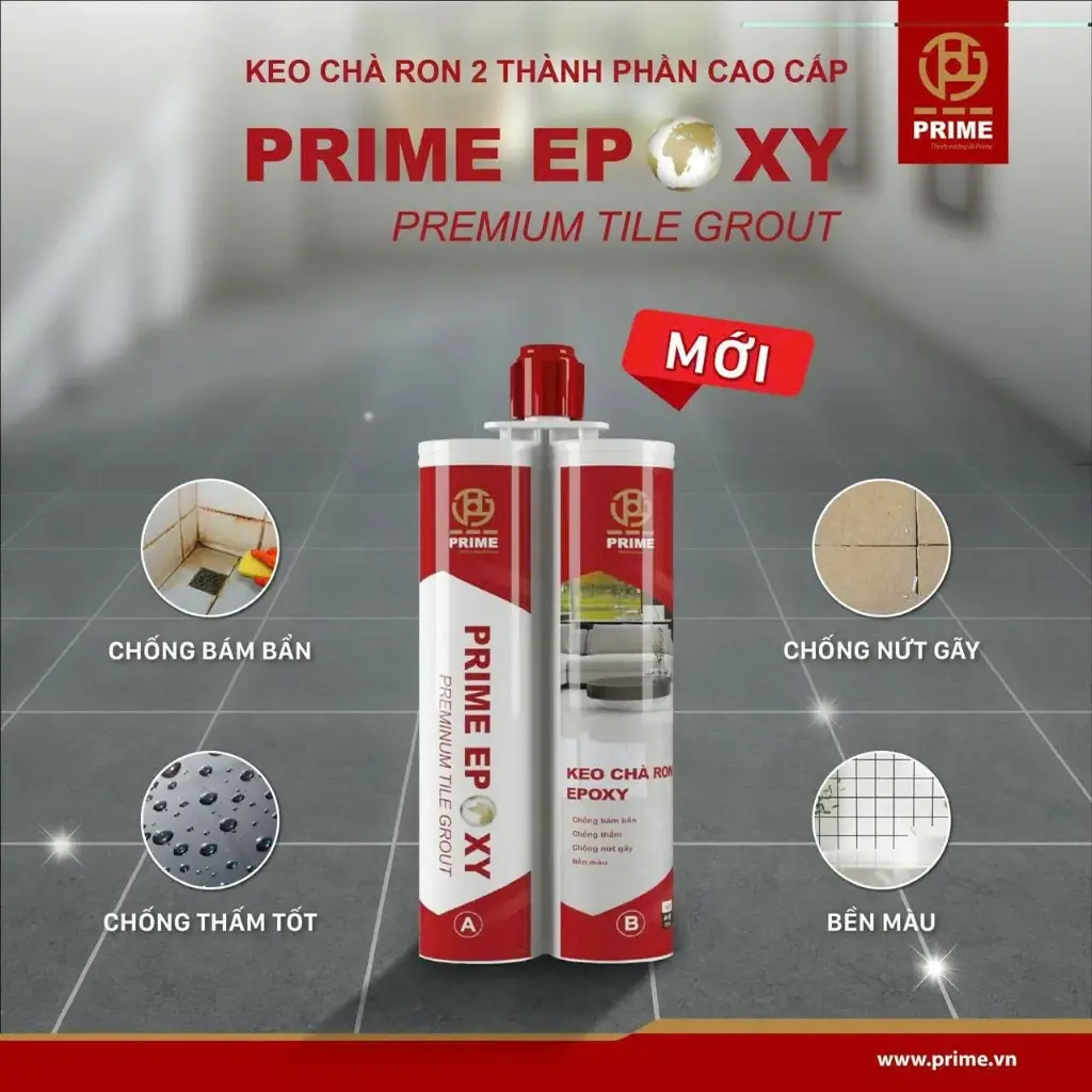 [DSC-KEOE807] Keo chà ron Prime Epoxy E807 Bạc ánh kim (Shiny Silver, 1 cặp = 500g)