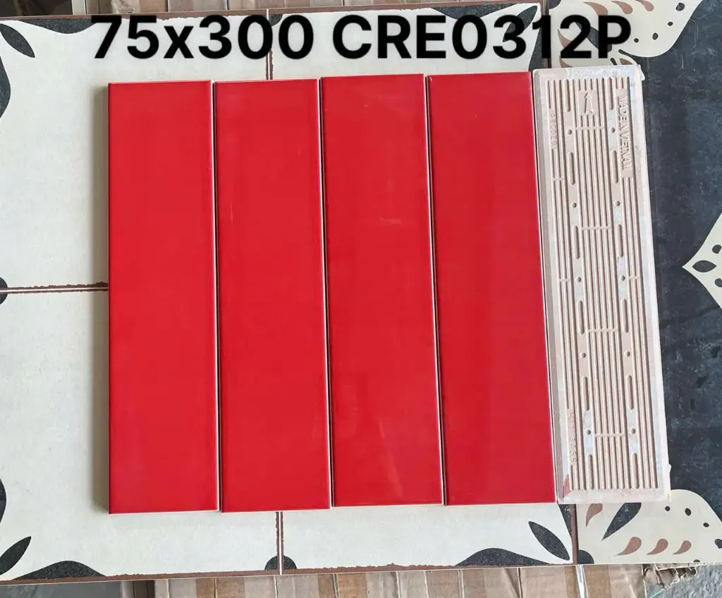 [DSC-CRE0312P] Gạch thẻ đỏ KT 75x300 hàng loại 1 mã F14CATCRE0312P