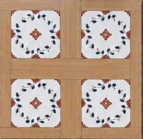[FG4396] Gạch bông TQ, KT 400x400 mm, Xương Porcelain mặt mờ mã FG4396