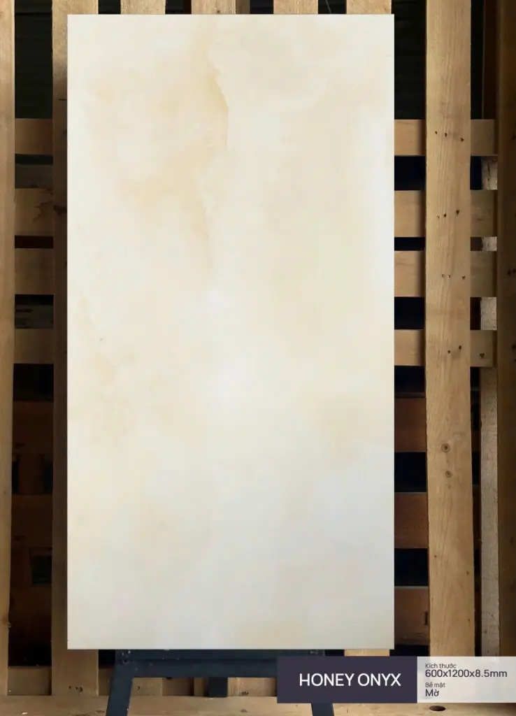 [DSC-Honey Onyx] Gạch lát nền ấn mờ kem KT 600x1200mm mã Honey Onyx