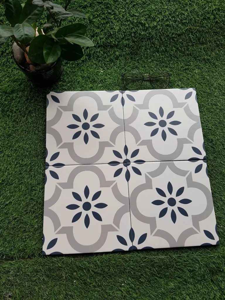 [DSC-3009] Gạch bông trắng KT 300x300mm mã MF 3009