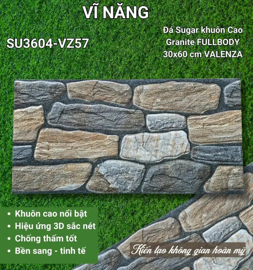 [DSC-Su3604 - VZ57] Gạch ngoại ốp ngoại thất, kt 300x600mm, mã Su3604 - VZ57