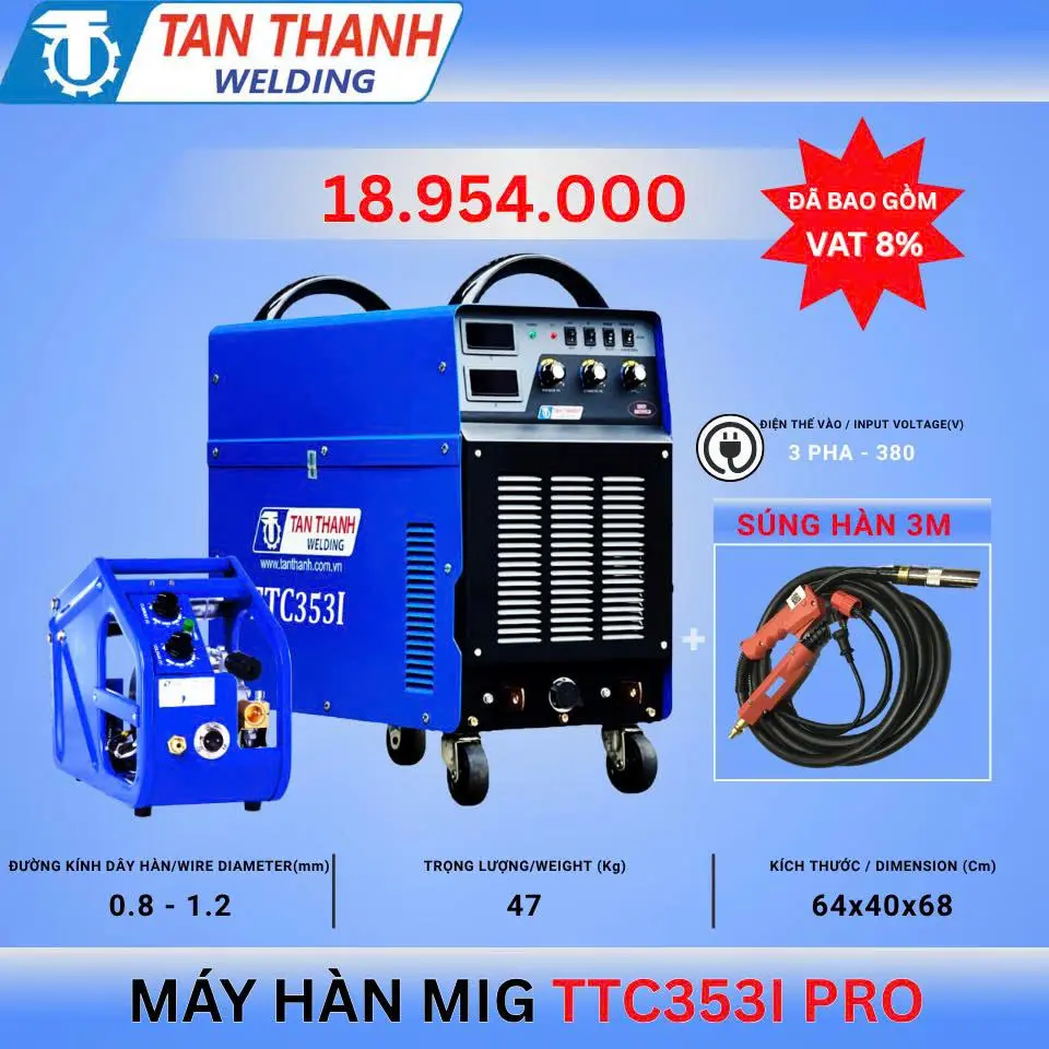 [DSC-MHTTC353I] MÁY HÀN MIG KÈM PHỤ KIỆN TTC353I PRO