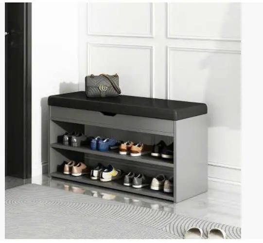 [DSC-TGD] Tủ Giày Dép Gỗ MDF Màu 388 Chì Có Nệm Tiện Lợi