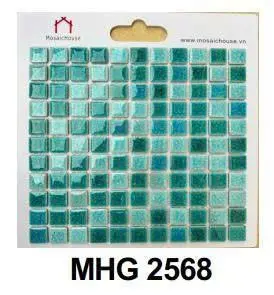 [DSC-MH2568] Gạch mosaic gốm men rạn, chíp 25x25mm mã MH2568 (23 vỉ/thùng/2.07m2)