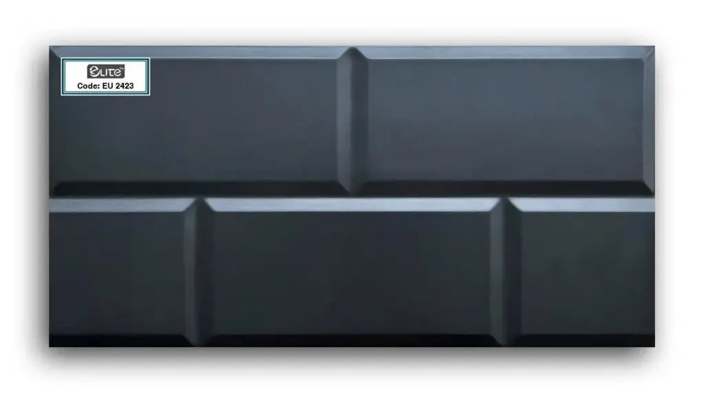 [DSC-EU2423] Gạch ốp lát trang trí màu đen, KT 200x400mm, mã EU2423