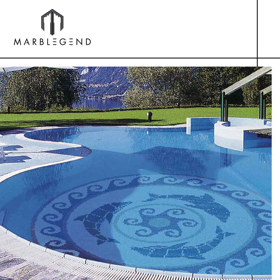 [DSC-2607-33964] Gạch Mosaic Thủy Tinh Costa Rica PFM - Thiết Kế Bể Bơi Xanh Delfines