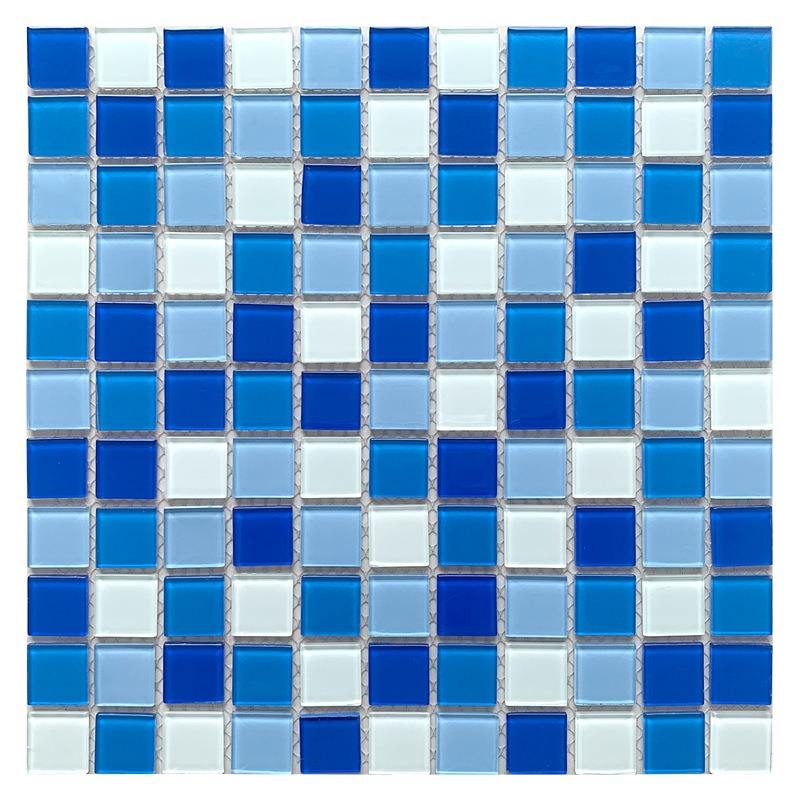 [DSC-2607-67007] Gạch mosaic thủy tinh trang trí nhiều màu cho hồ bơi ngoài trời