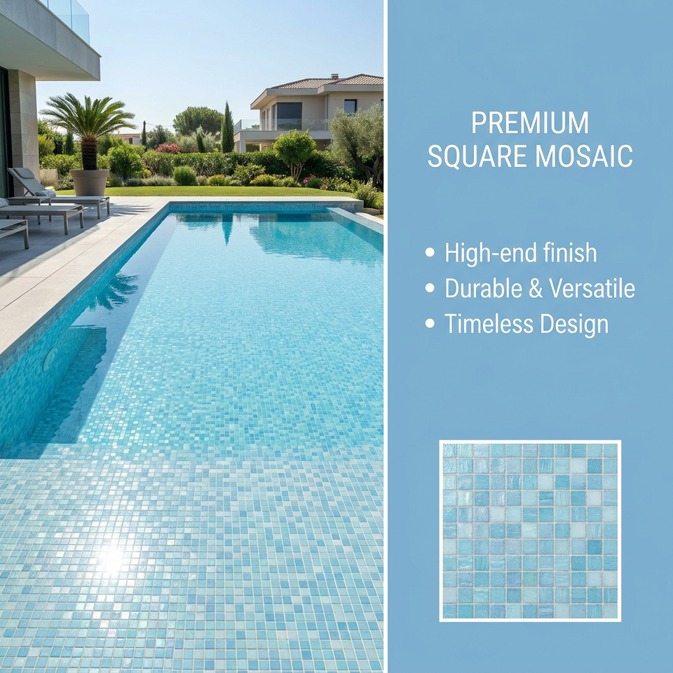 [DSC-2607-76956] Gạch Mosaic Thủy Tinh Iridescent Eco-Friendly Junsente JSTFD005 300x300mm