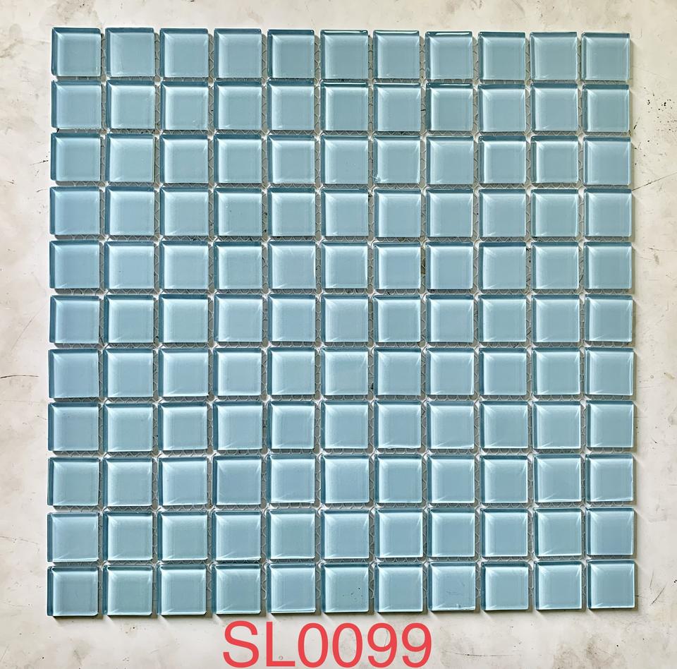 [DSC-2607-82892] Gạch Mosaic Thủy Tinh Bể Bơi Kasaro KSL-10620 23x23mm Chống Trượt