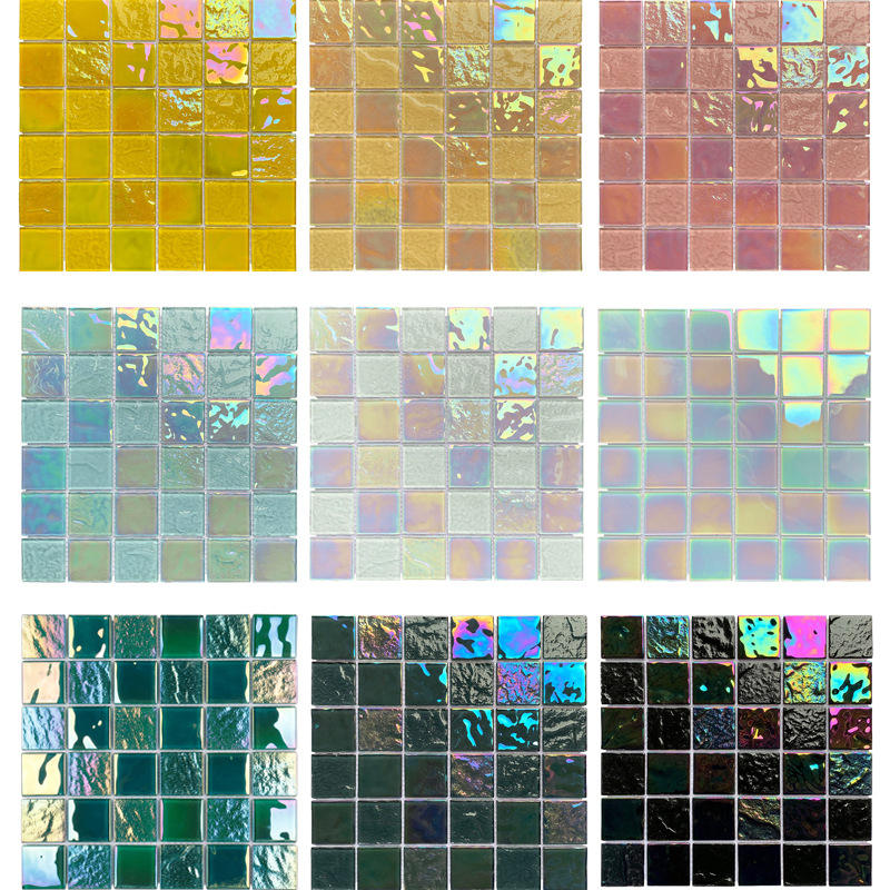 [DSC-2607-55319] Gạch Mosaic Thủy Tinh JUST JUSTS01 6mm - Lát Bể Bơi Hiện Đại 300x300mm