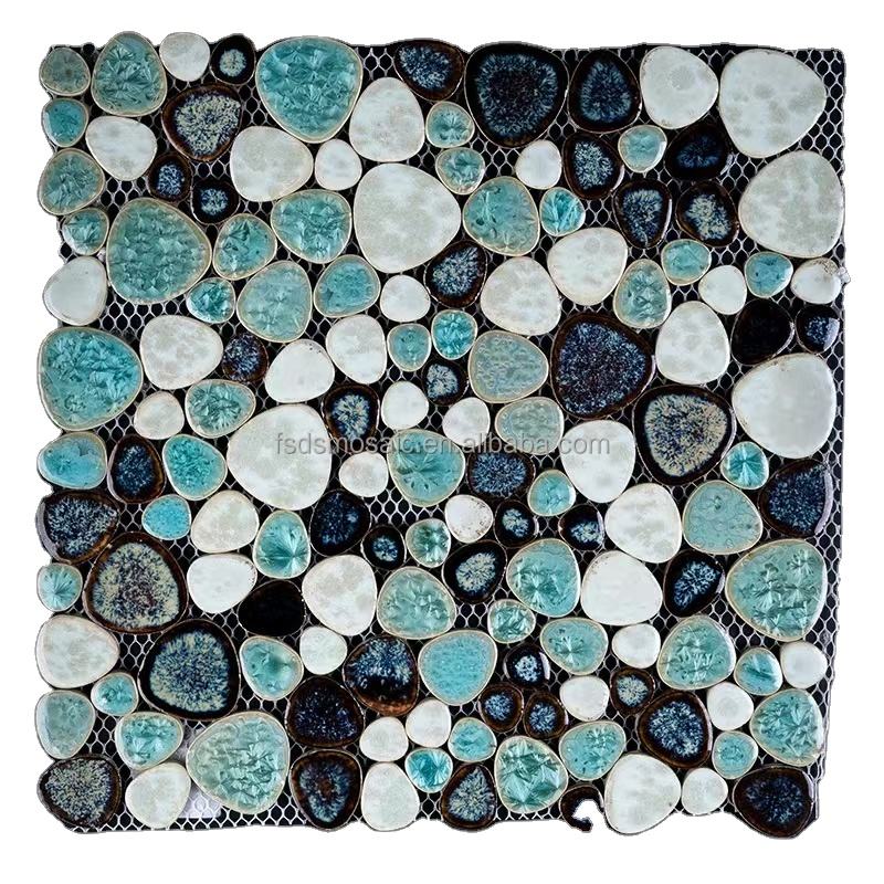 [DSC-2607-91832] Gạch Mosaic Sỏi Gốm DS DSCP001 - Lát Bể Bơi & Trang Trí Tường