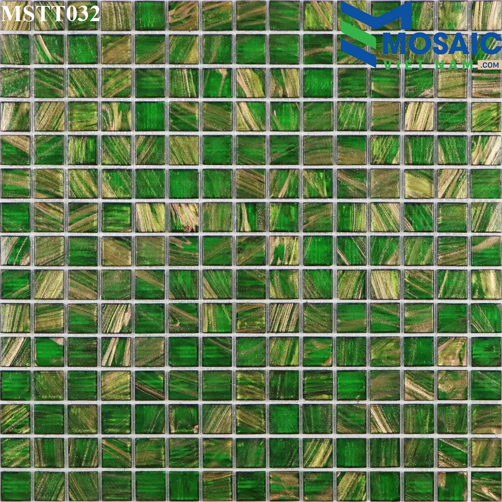 [DSC-2608-59641] Gạch Mosaic Thủy Tinh Xà Cừ Cao Cấp;20*20*4mm MSTT032